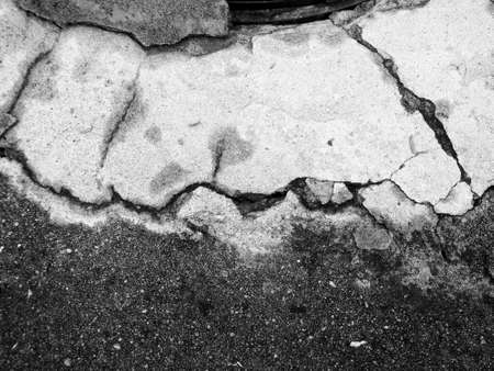 crack concrete floor , vintage color background texture