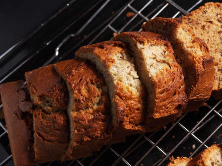 Banana Bread Cake, homemade bakeryの写真素材