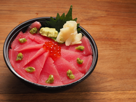 Tuna donburi, japanese foodの写真素材