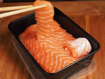Salmon Sashimiの写真素材