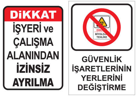 Occupational Safety and Health Signsのイラスト素材