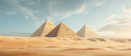 Surreal Desert Wonders Shaped Like Pyramids "cut elements, themed designs. Topの素材