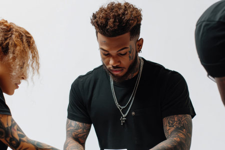 Creative Ink Expressions: Tattoo Artistry in Focus "cut elements, themedの素材