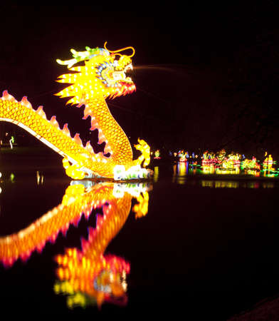 Lanterns made for the Chinses Light festival in Rotterdamのeditorial素材