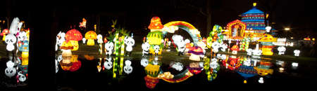 Lanterns made for the Chinses Light festival in Rotterdamのeditorial素材