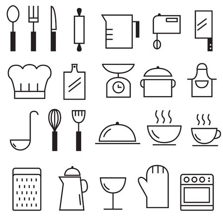 Kitchen Toolsのイラスト素材
