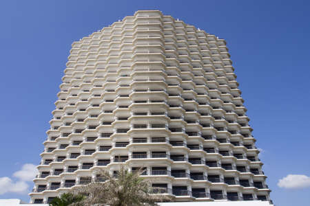 A part of  building against blue sky