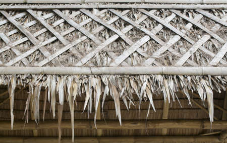 Wood awning in Thailandの写真素材