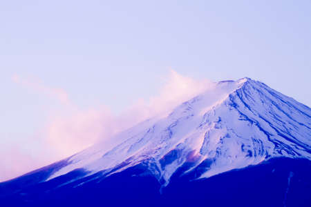 Mt Fuji in close up viewの写真素材