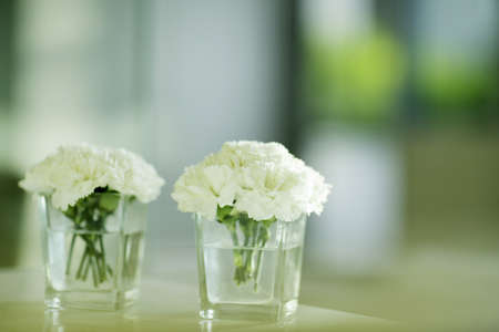 Flower bouquet in small vaseの写真素材