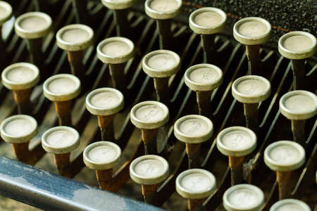 Close up of antique typewriterの写真素材