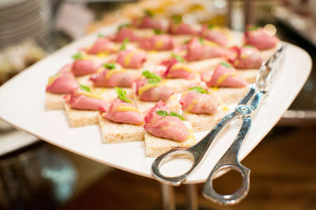 Snack in cocktail wedding partyの写真素材