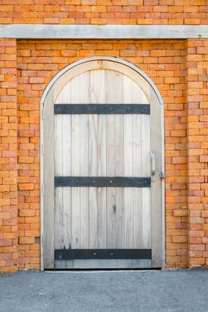 Classic wooden doorの写真素材
