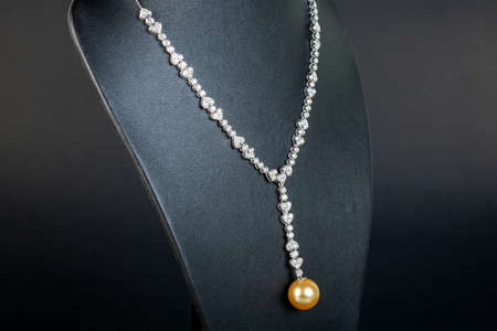 diamonds necklaceの写真素材