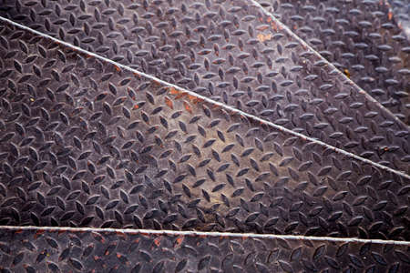 Aluminium dark list with rhombus shapes