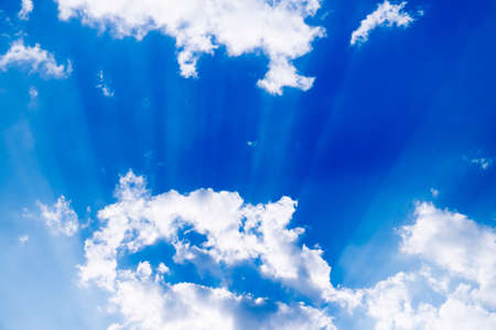 clouds in the blue sky