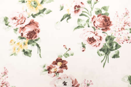 Vintage floral fabricの写真素材