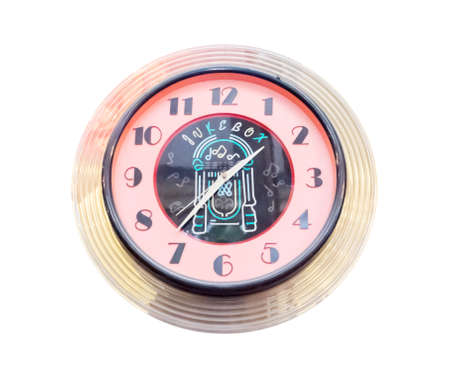 Retro clock Retro clock isolate on white background