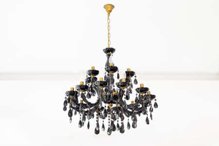 chandelier in classic room shining