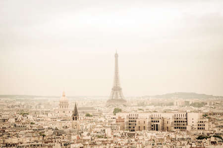 View on Eiffel Tower, Paris, Franceの写真素材
