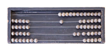 Vintage Abacus Place isolate On white Backgroundの写真素材