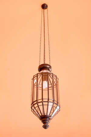 Ornate traditional moroccan lampの写真素材