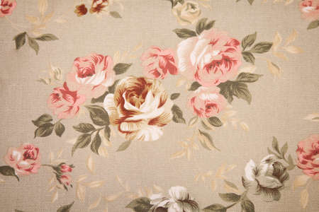 Vintage floral fabricの写真素材