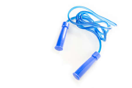 skipping rope isolated on whiteの写真素材