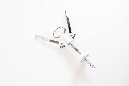 Macro of wing corkscrew isolated on white backgroundの写真素材