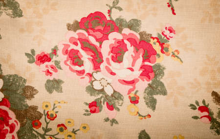 Vintage floral fabricの写真素材
