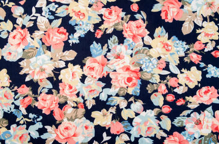 Vintage floral fabricの写真素材