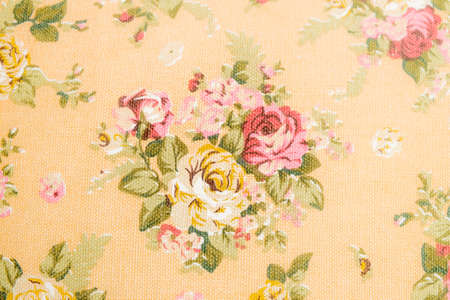 Vintage floral fabricの写真素材