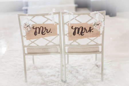 wedding set upの写真素材