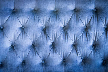 Close up texture of vintage blue sofa for backgroundの写真素材