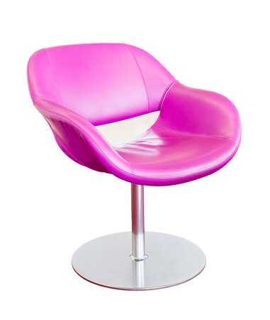 Isolated Soft Red Stylish Chairの写真素材