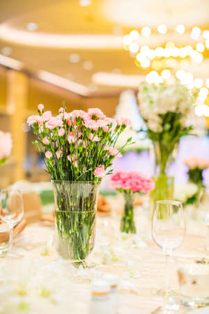 Wedding table settingの写真素材