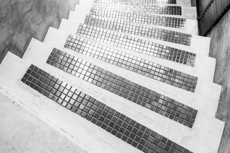 Modern Cement with mosaic stairsの写真素材