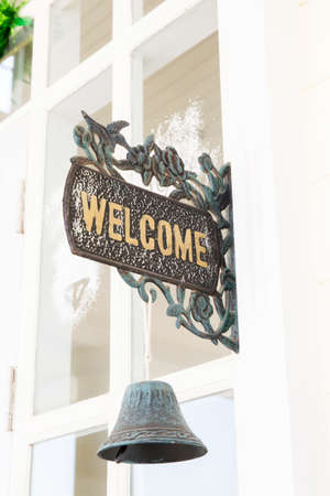 A vintage welcome signの写真素材