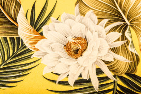 Vintage floral fabricの写真素材