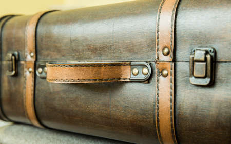 Antique leather box