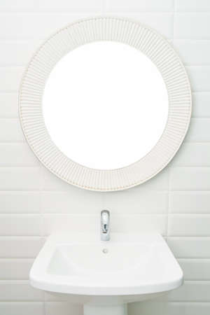 Modern white bathroom interiorの写真素材