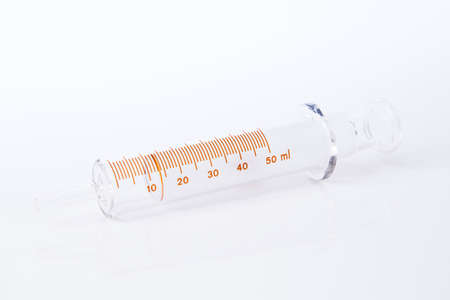 syringe isolate on white backgroundの写真素材