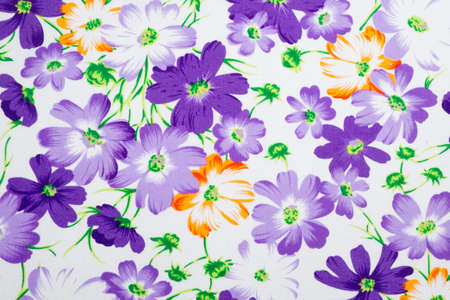 Vintage floral fabricの写真素材