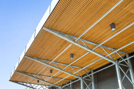 interior of building with Modern roof