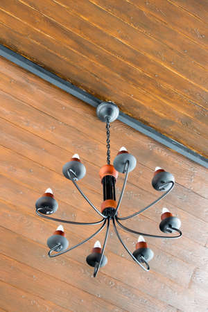 chandelier in classic room shiningの写真素材