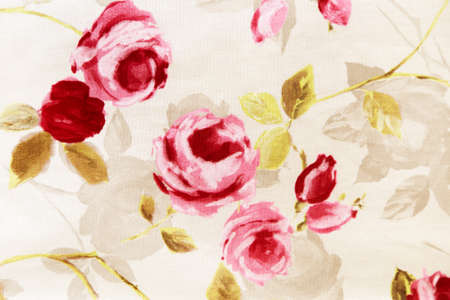Vintage floral fabricの写真素材