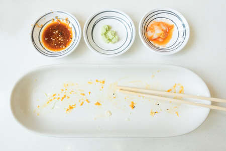 Dirty dishesの写真素材