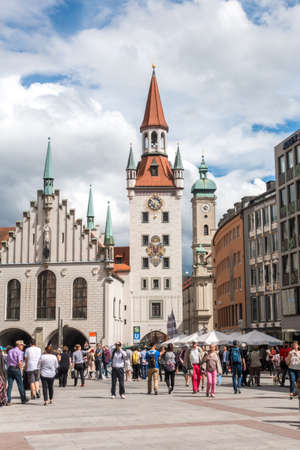 Munich Town Square, Germanyのeditorial素材