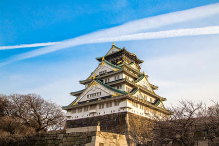 Osaka, Japan at Osaka Castle during the winterのeditorial素材