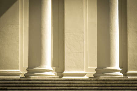 Pillars with Vintage Style Filterの写真素材